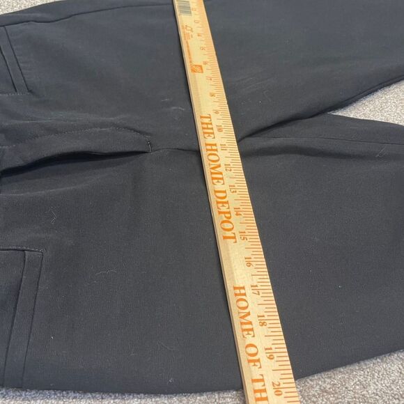 Banana Republic womens sloan pants sz 12 10” rise black business casual trouser - Picture 8 of 12
